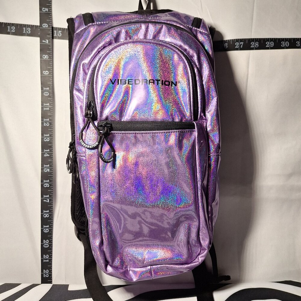 Vibedration Hydration Backpack w/o bladder - Holographic - Light Purple - Used